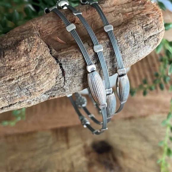 Silpada ‘HAIKU’ Sterling Silver Bracelet Trio Set B2185 - Picture 9 of 15